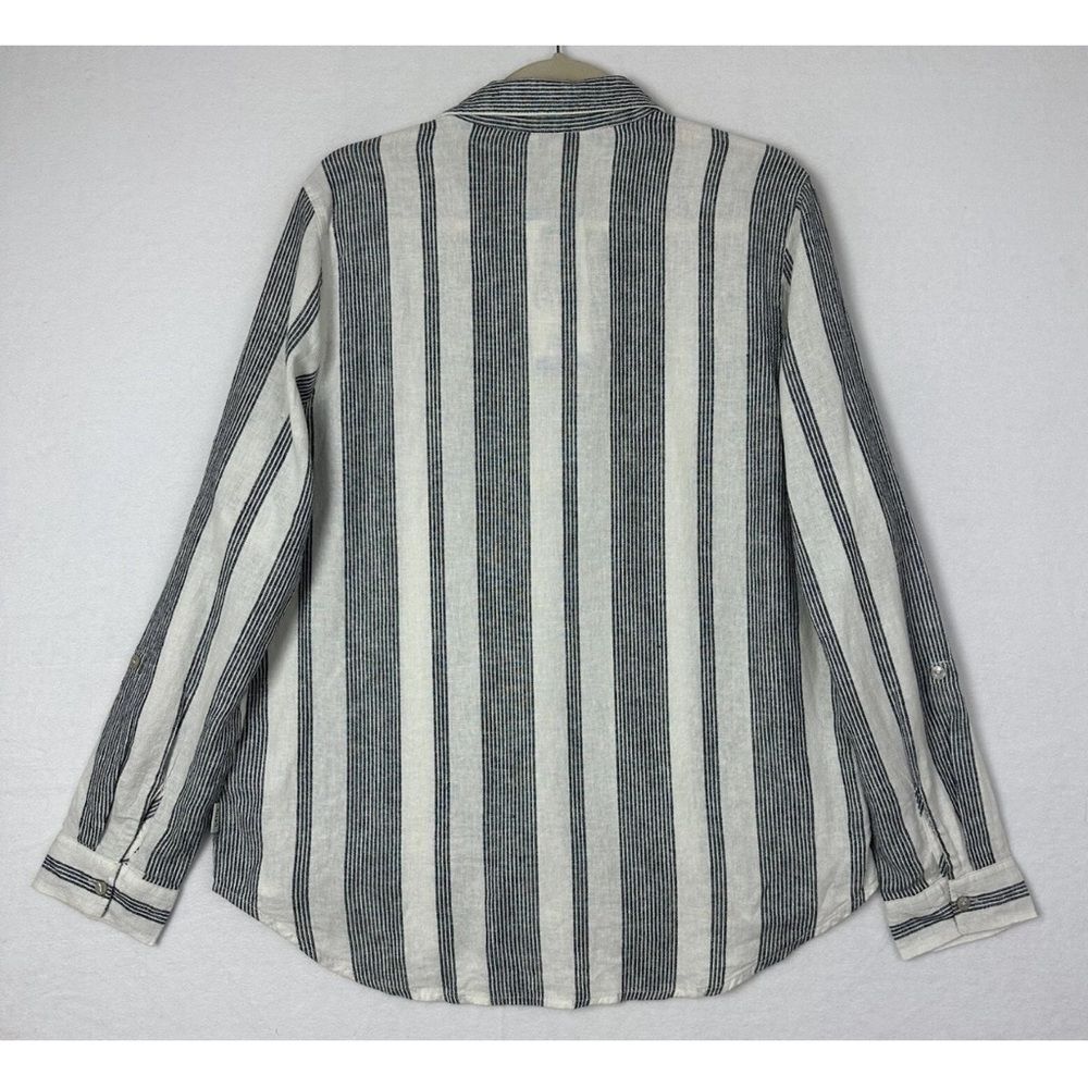 Orvis‎ Black and White Casual Button Down Shirt M - Picture 3 of 7